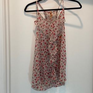NWT ruffle racer back top.